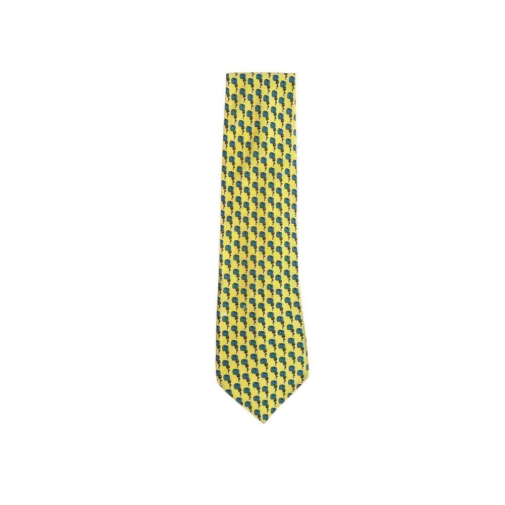 Jerry Garcia vintage 100% silk snail garden Limited edition Tie 60